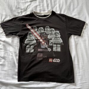 LEGO Star Wars Black Tee with Red and White Graphics